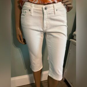 AG “The Malibu” Bermuda Length White Denim short
